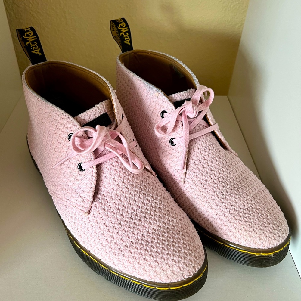 Dr marten waffle pink chukka